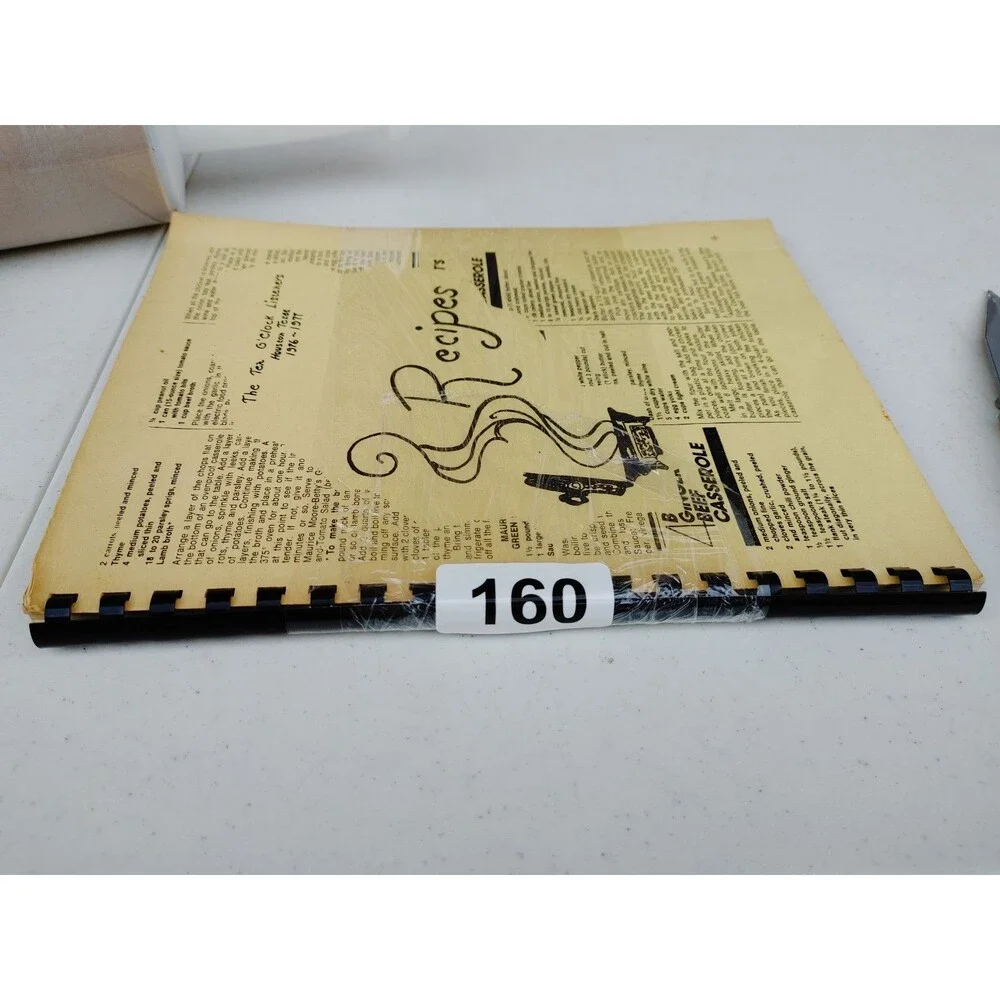 The Ten O'clock Listeners Cookbook, Houston TX 1976-77 Radio Hist Cookbook (160)